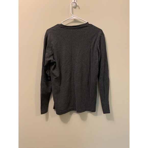 Uniqlo Dark Gray Long Sleeve V-Neck Top Women's Size M - Picture 4 of 4